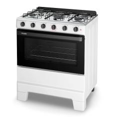 Fogão Esmaltec Ideal Pop 5 Bocas F5ISB Manual Mesa Aço Inox Branco