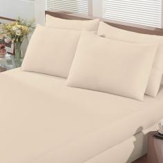 Lençol Avulso Casal Basic Rolinho Malha Buettner Pérola