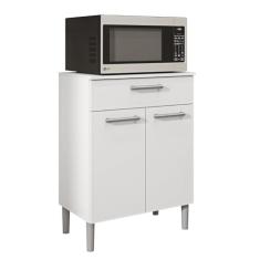 Balcão de Cozinha para Microondas Valência Branco