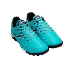 Chuteira de Society Joma Maxima Azul Turquesa Tamanho 40