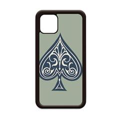 Utensílios de jogo com estampa de cartas de baralho para iPhone 11 Pro Max Capa para Apple Mobile Case