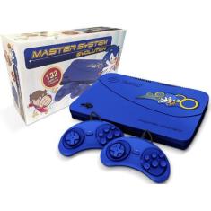 Console Tectoy Master System Evolution  132 Jogos/2 Controles - Azul
