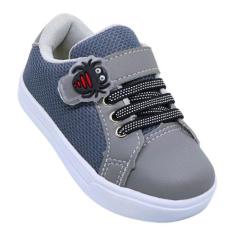 Tênis Infantil Cano Baixo em Nylon com Enfeite de Aranha Estilo Divert