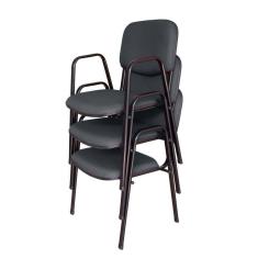 03 Cadeiras para Auditórios Linha Hotel Auditório Cinza