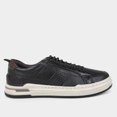 Tênis Couro Democrata Denim Mike Masculino-Masculino