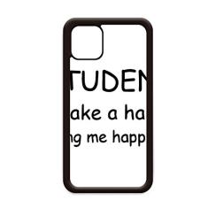 Capa Student Take A Hand Bring Me Happiness para iPhone 12 Pro Max para Apple Mini Mobile Case