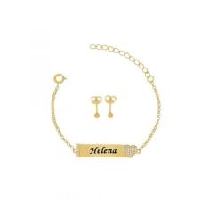 Conjunto Infantil Chapinha Coração E Brinco Bolinha