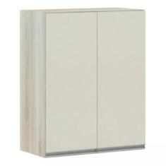 Armário para Cozinha 60 cm 2 Portas Lis Luciane Móveis, Legno Crema/Ka