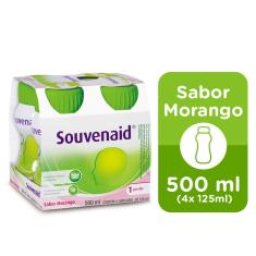 Suplemento Nutricional Danone Souvenaid Sabor Morango com 4 unidades de 125ml 4 Unidades