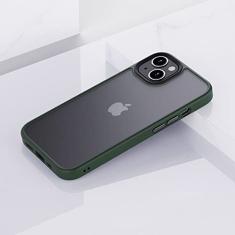 Para iPhone 12 Mini Capa Antidetonante Para iPhone 11 12 Pro Max XR X XS Max 8 7 Plus Capa Protetora Translúcida Fosca, DRAK GREEN, Para iPhone 11