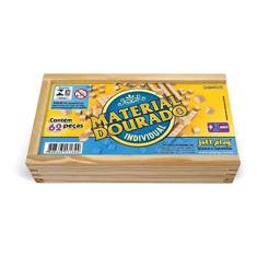 Material Dourado Individual em Madeira 62 Peças - Jott Play