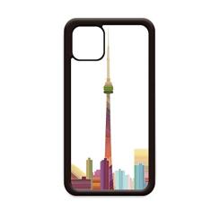 Capa Canadá Landmark and City Watercolor para iPhone 12 Pro Max para Apple Mini Mobile Case Shell
