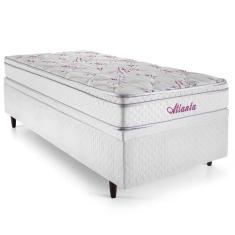 Cama Box Baú Solteiro Herval Atlanta, Molas Bonnel, 66x88x188 cm