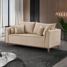 Sofá 4 lugares com Almofadas Porto - Martins Estofados