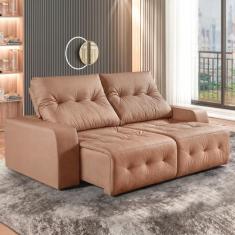 Sofá Retrátil e Reclinável Modulado 250cm Grécia - Estofados Martins