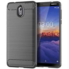 Capa para Nokia 3.1, com sensação suave, proteção total, anti-arranhões e impressões digitais + capa de celular resistente a arranhões para Nokia 3.1