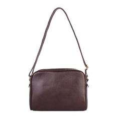 Bolsa quadrada de couro liso Daiana-Feminino