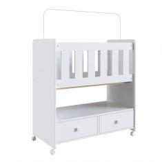 Mini Berço Moisés 2 Gavetas Certificado Pelo Inmetro By 510 Branco