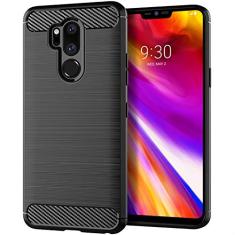 Capa para LG G7 ThinQ, sensação macia, proteção total, anti-arranhões e impressões digitais + capa de celular resistente a arranhões para LG G7 ThinQ