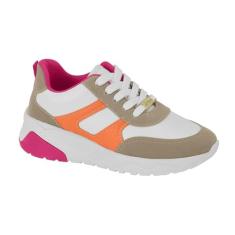 Tênis Infantil Casual Branco Off Laranja Intense Molekinha 2571.106