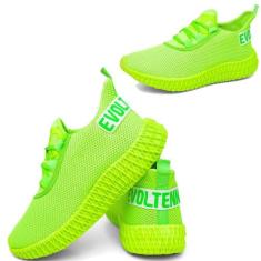 Tênis Esporte Casual Sola 3D Confortavel  Verde - Evoltenn, Verde, 37