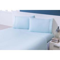 Jogo Lençol 4 Peças Cama Viúva 1,88Mx1,28Mx30Cm 100% Algodão - Mtr Enx