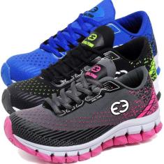 Kit 3 Tênis Infantil Feminino Evoltenn Impacto Azul Claro, Azul claro,