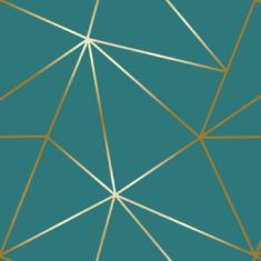 Papel De Parede Zara Verde Fio Gold Auto Colante 3M