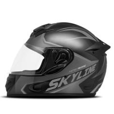 MIXS Capacete MX2 Skyline, Grafite Brilhante, Tam. 58