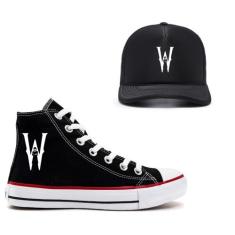 Kit Tênis Star Boné Da Wandinha Addams Novidade Da Netflix Série - Vin