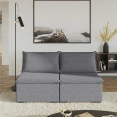 Sofá Modular 2 Módulos Centrais Zen Cabecasa Madeiramadeira