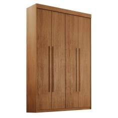 Guarda-Roupa Solteiro Xangai 4 Portas 2 Gavetas Imbuia