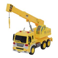 Caminhão De Construção Guindaste Guincho Som E Luz Bbr3037