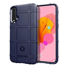 Capa para Huawei Nova 5, sensação macia, proteção total, anti-arranhões e impressões digitais + capa de celular resistente a arranhões para Huawei Nova 5 azul
