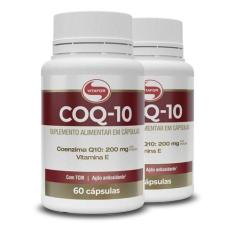 Kit 2 Coenzima Q10 200mg Vitafor 60 Cápsulas