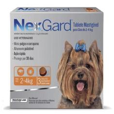 NexGard    11,3 mg - Cães de   2 a 4 Kg cx com 3 tabletes - Merial