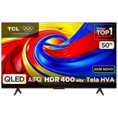 TV 50P TCL QLED 4K Google TV Wifi Comando de VOZ - 50P7L, 50"