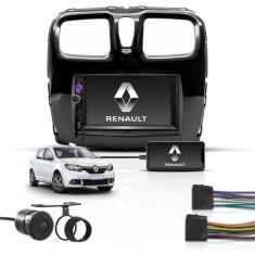 Kit Multimidia 7" 2 Din Mp5 Bt Espelha Renault Sandero 16/18 - First O