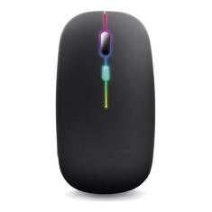 Mouse Sem Fio Recarregável Relogs Led Rgb 2.4 Ghz Wirelles - Rhos