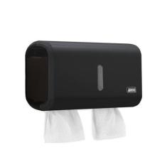 Dispenser Compacto Múltiplo Toalheiro Preto - Premisse, Preto, Plástic