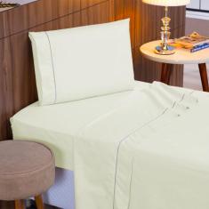 Jogo de Lençol Solteiro 200 Fios 3 Peças Solteiro 100% Algodão - Suíte