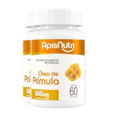 Kit 2 Óleo De Prímula Apisnutri 60 Cápsulas
