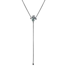 Colar Armazem RR Bijoux gravatinha pedra verde grafite