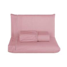 Jogo de Lençol Liso QUEEN Ponta Palito 3 Peças 100% Algodão - Enxovais