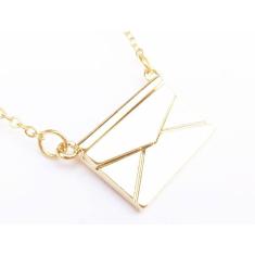 Colar Cordão Gargantilha Carteira Bolsa Folheado