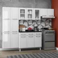 Cozinha De Aço Compacta 3 Peças Rose Cr6101 Branco - MULTIMOVEIS