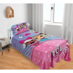 Manta E Fronha Infantil Cobertor Fleece Solteiro 2pç - Fantasia Brás, 