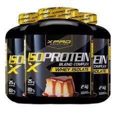 Kit 3x Whey Iso Protein Isolado Complex  Blend 2Kg - XPRO-Unissex