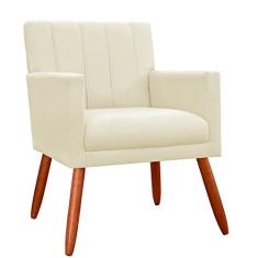 Poltrona Decorativa Cecília Suede Cores Variadas - DS Estofados