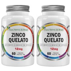 KIT 2X Zinco Quelato 60 Cápsulas - Flora Nativa